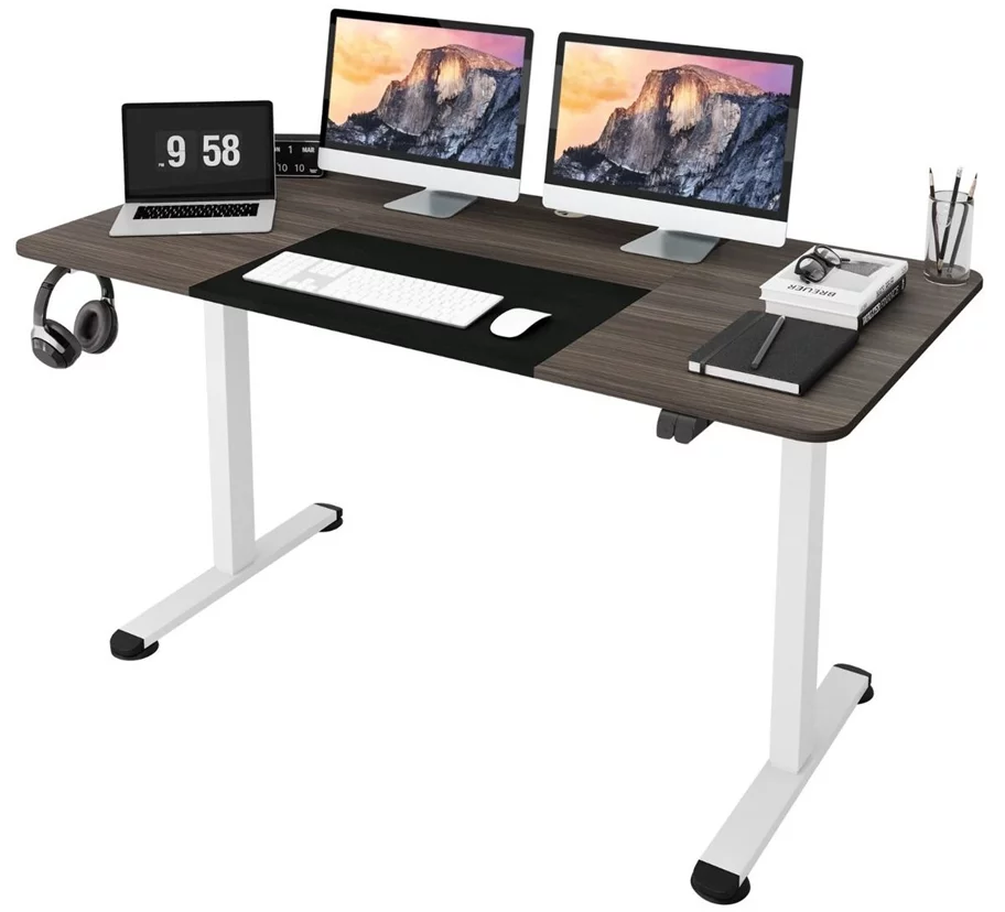 Image Стол компьютерный Costway JV10677DE-HS Dark Grey