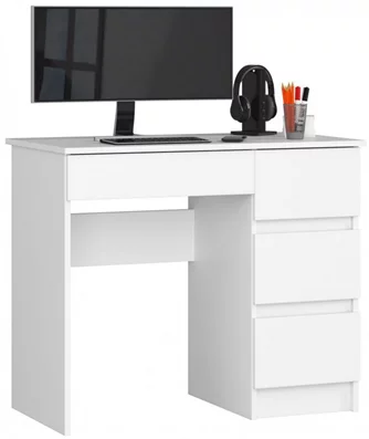 Masa de birou Akord A-7 90 Right White