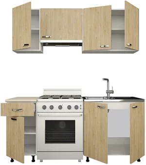 Image Кухня Haaus Sofia 1.8м White/Natural Wood