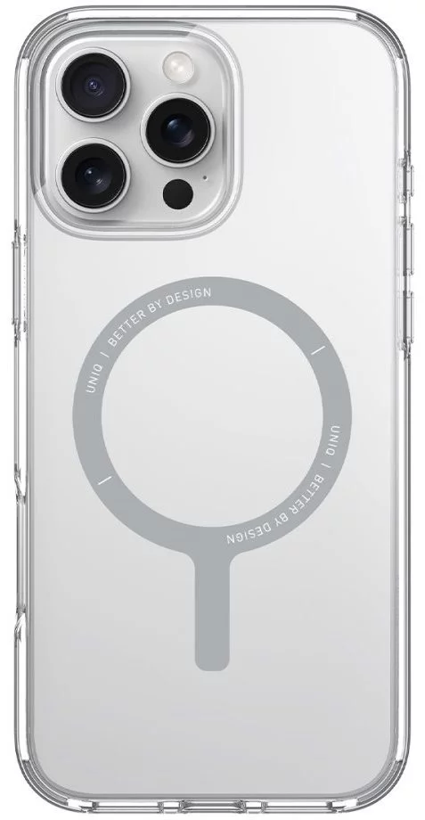 Husă Uniq iPhone 16 Pro Max Hybrid Clario Eco with Magclick Charging Clear