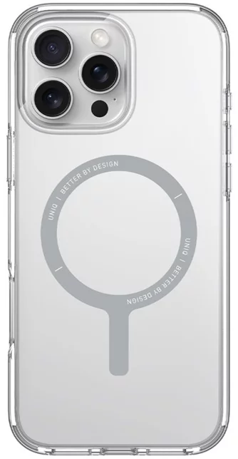 Чехол Uniq iPhone 16 Pro Max Hybrid Clario Eco with Magclick Charging Clear
