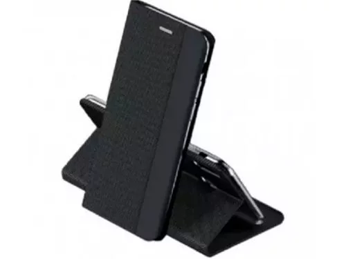 Image Husă WOO Oppo Reno 12F/12FS 4G Shell Flip Nylon Black