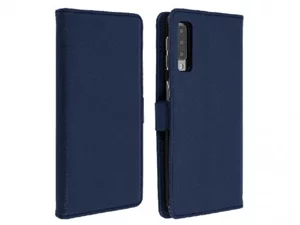 Image Husă Helmet Samsung Galaxy A7 TPU Suede Dark Blue