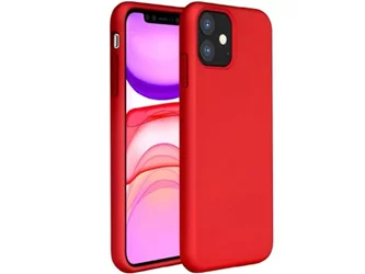 Husă Helmet iPhone 11 Liquid Silicone Red