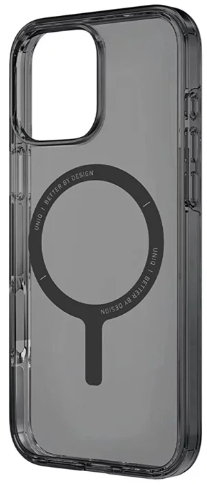 Image Husă Uniq iPhone 16 Pro Hybrid Clario ECO with Magclick Charging Smoke