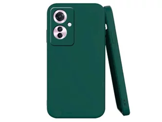 Husă WOO Oppo Reno 11F Liquid Silicone Green