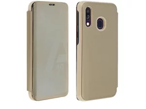 Image Чехол Helmet Samsung J6 (2018) Mirror Flip Gold