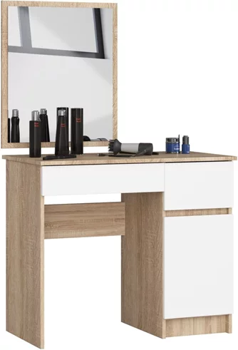 Măsuţă de toaletă Akord P-2/SL 500x600 Right Sonoma Oak/White