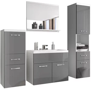 Image Комплект мебели Bratex Alba White/Gray Gloss