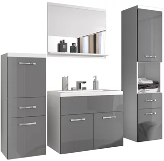 Комплект мебели Bratex Alba White/Gray Gloss