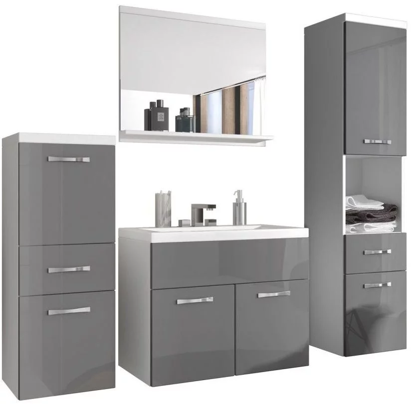 Image Комплект мебели Bratex Alba White/Gray Gloss