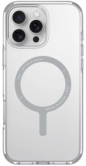 Image Чехол Uniq iPhone 16 Pro Hybrid Clario Eco with Magclick Charging Clear