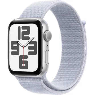 Ceas inteligent Apple Watch SE (2024) GPS 44mm MXET3 Silver Aluminium Blue Cloud Sport Loop