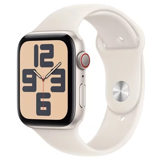 Ceas inteligent Apple Watch SE (2024) GPS+LTE 44 MXGU3 Starlight Aluminium Starlight Sport Band M/L