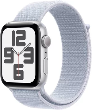 Image Умные часы Apple Watch SE (2024) GPS+LTE 44 MXGR3 Silver Aluminium Blue Cloud Sport Loop