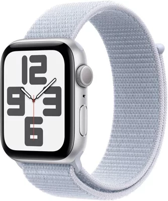 Умные часы Apple Watch SE (2024) GPS+LTE 44 MXGR3 Silver Aluminium Blue Cloud Sport Loop