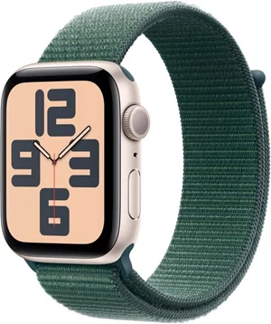 Image Умные часы Apple Watch SE (2024) GPS+LTE 44 MXGV3 Starlight Aluminium Lake Green Sport Loop