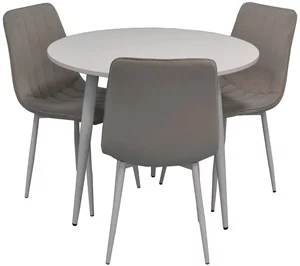 Image Set de bucatarie Evelin DT 404-5 + 3 scaune XR-154Wh Light Beige 8