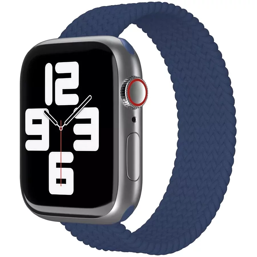 Image Ремешок VLP Apple Watch 38/40/41 Woven Nylon Strap Dark Blue L/XL