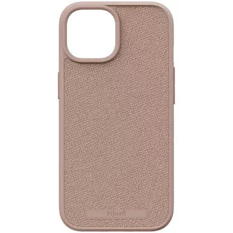 Чехол Njord iPhone 15 Plus Fabric MagSafe Pink Sand