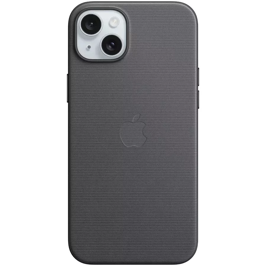 Image Husă Original iPhone 15 Plus FineWoven Case with MagSafe Black