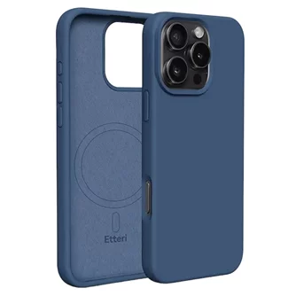 Чехол Etteri Apple iPhone 16 Pro Silicone Dark Blue