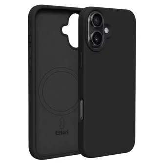 Чехол Etteri iPhone 16 Plus Silicone Black