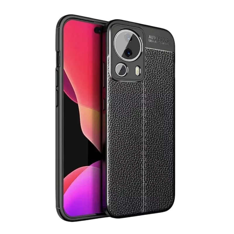 Husă Xcover Xiaomi Redmi13 Lite Leather Black