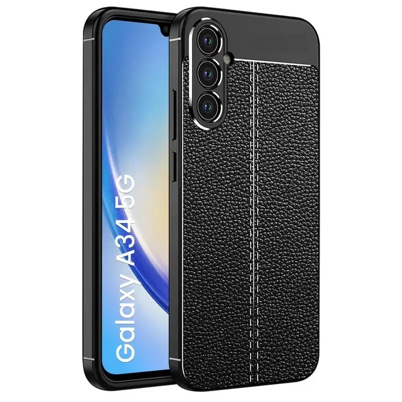Husă Xcover Samsung Galaxy A34 Leather Black