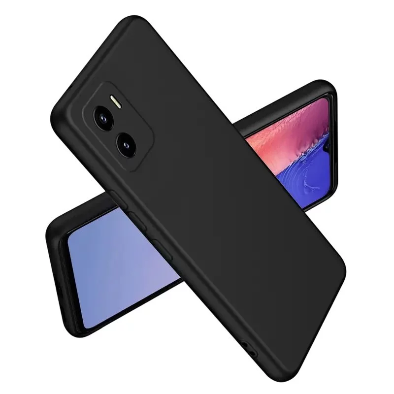 Husă Xcover Vivo Y01 Liquid Silicone Black
