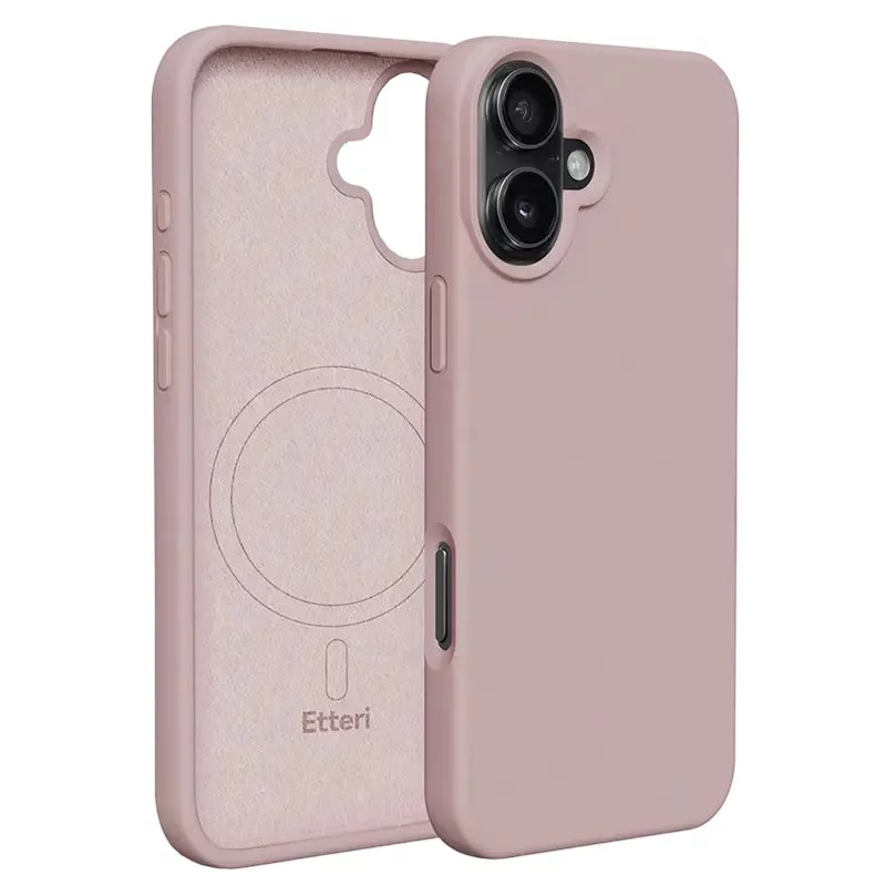 Чехол Etteri Apple iPhone 16 Silicone Light Pink