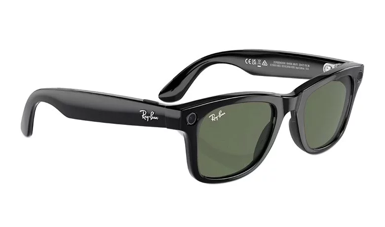 Ochelari inteligenți Ray-Ban Meta Wayfarer Shiny Black, G-15 Green RW4006 150-L