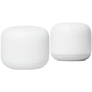 Image Sistem Wi-Fi Mesh Google Nest WiFi Router and Point (2 pack) White