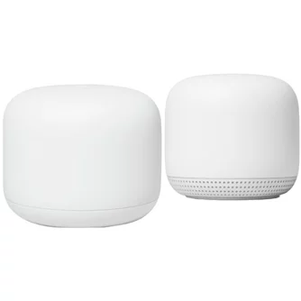 Mesh Wi-Fi система Google Nest WiFi Router and Point (2 pack) White