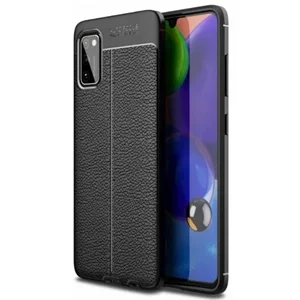 Image Husă Helmet TPU Leather Nylon Samsung Galaxy A41 Black
