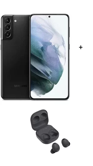 Image Мобильный телефон Samsung S21 Plus Galaxy G996F 256GB Cloud Black + Galaxy Buds 2 Pro Graphite