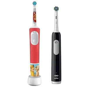 Image Электрическая зубная щетка Braun Oral-B Pro Kids Lion King Set Red/Black
