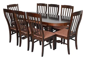 Image Комплект для кухни Evelin HV-31N Chocolate + 8 стульев Wenyi Chocolate/F-789 Brown