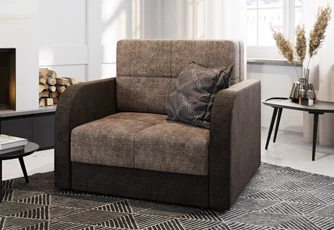 Fotoliu Space Meble Amerykanka Twice 80 Kornet 12/Kornet 00 Brown/Brown Dark