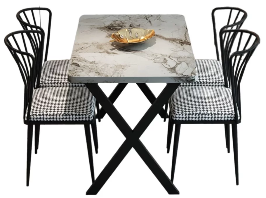 Image Set de bucatarie Prestige Efes 70x110cm 1+4 Light Marble/Black