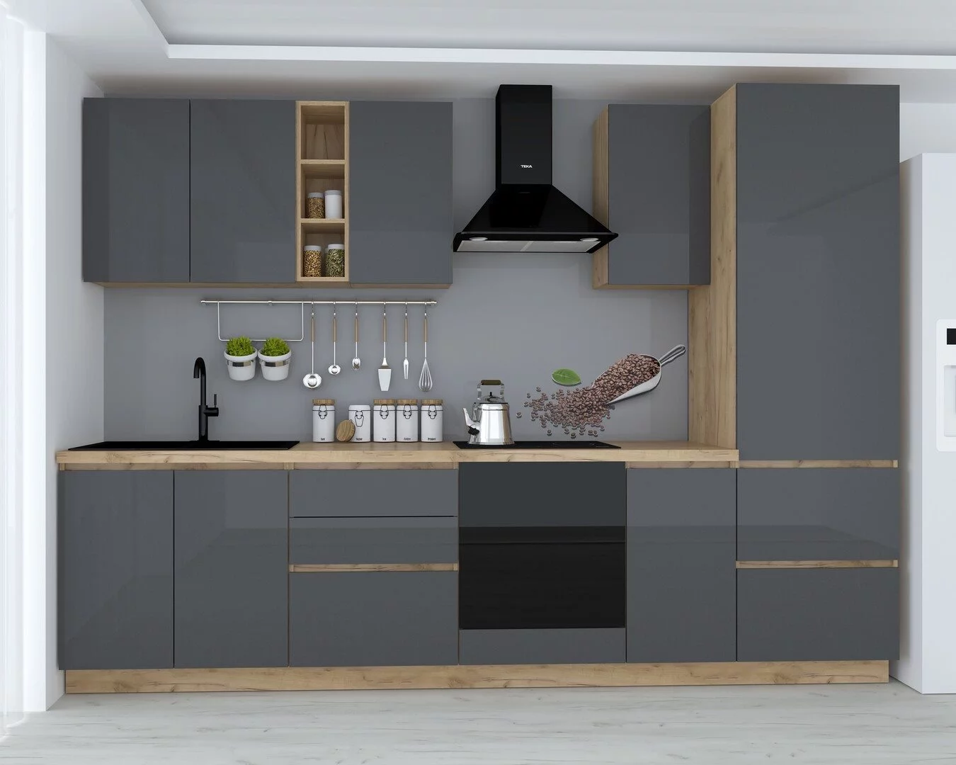 Кухня Marcel Prod Chelsea Craft Oak Golden/Anthracite