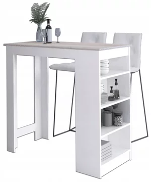 Image Masa de bar Akord 115х50х103 White/Sonoma Oak