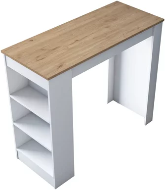 Masa de bar Mirage Meble JA103 White/Walnut