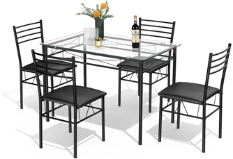 Set de bucatarie Costway HW61400 1+4 Black