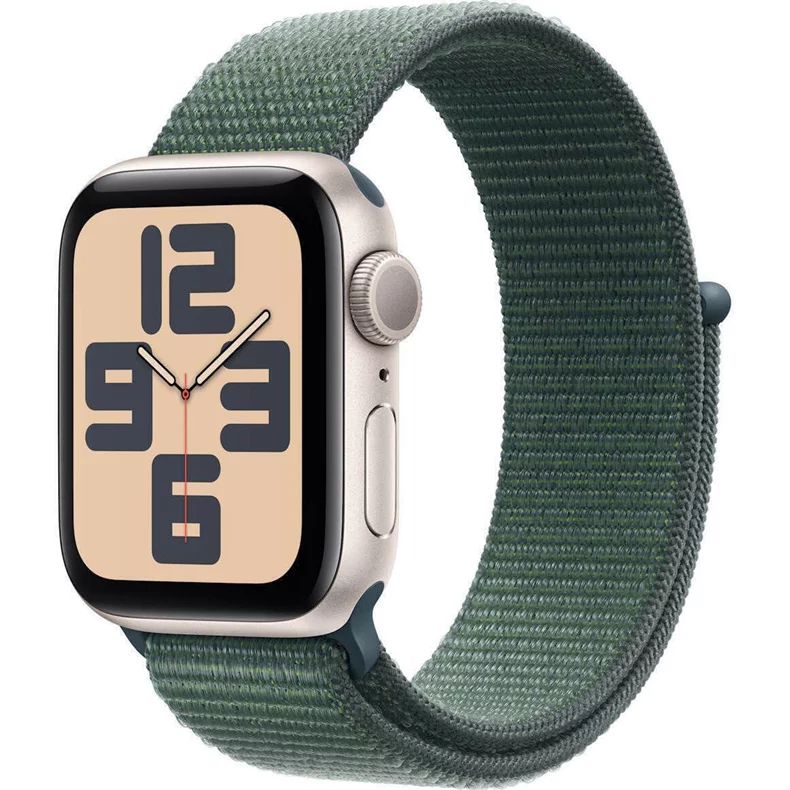 Image Умные часы Apple Watch SE (2024) GPS 40mm MXEH3 Starlight Aluminium Lake Green Sport Loop