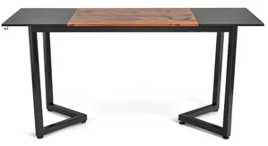 Image Стол компьютерный Costway HW67467BK Black/Rustic Brown