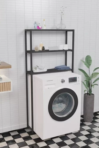 Etajera Prestige 70x21x150 3 Anthracite/Black