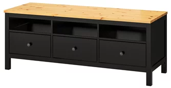 Тумба под телевизор Ikea Hemnes 148x47x57 Black/Brown