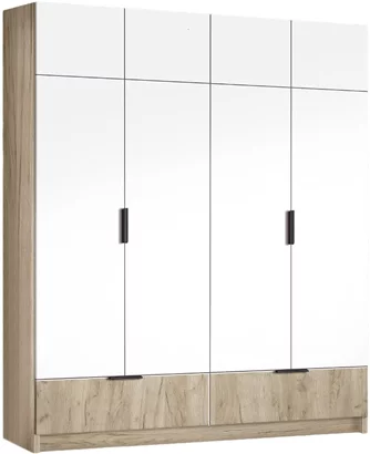 Шкаф Modern Komfort 180 Craft Oak Gray/White