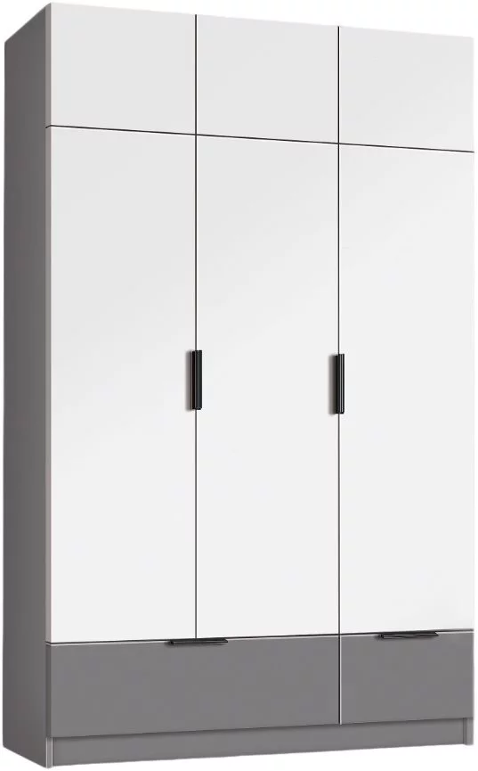 Image Dulap Modern Komfort 135 Slate Gray/White